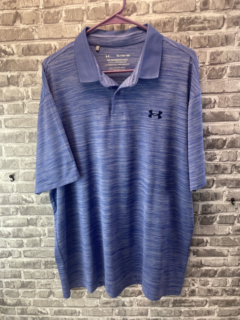 Under Armour Blue Heather‎ Performance Polo